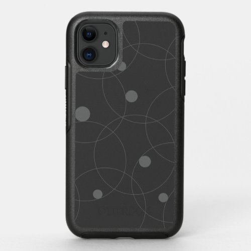 Modern simple playful fun pattern of circles OtterBox symmetry iPhone 11 case