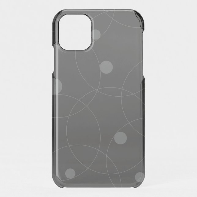Modern, simple, playful, fun pattern of circles uncommon iPhone case (Back)