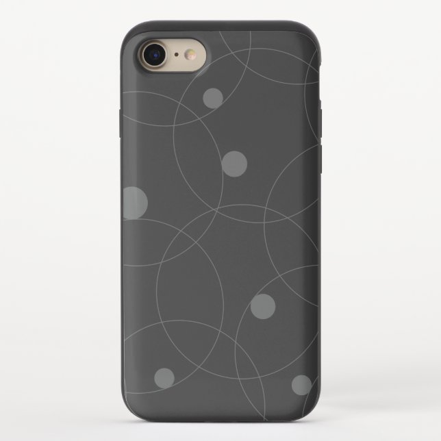 Modern, simple, playful, fun pattern of circles uncommon iPhone case (Back)