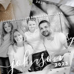 Modern Simple Playful Script Family Photos Calendar<br><div class="desc">Design is composed of modern and playful script typography. Add family photos in the background for each month.</div>