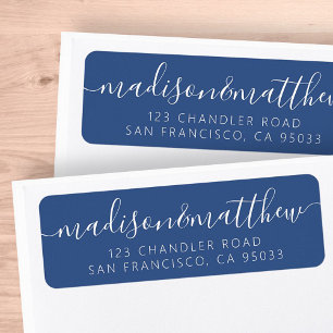 Modern Simple Playful Script Return Address Label