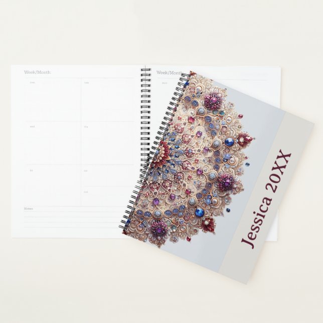 Modern Simple Pretty Colorful Cute Mandala Planner (Display)