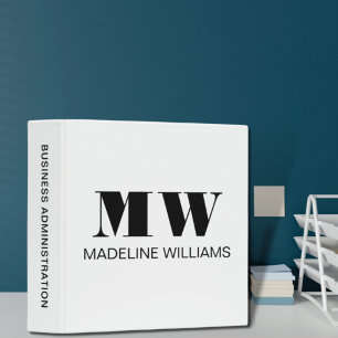 Modern Simple Professional Business Administration 3 Ring Binder