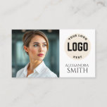 Modern Simple Professional Business Photo Square Calling Card