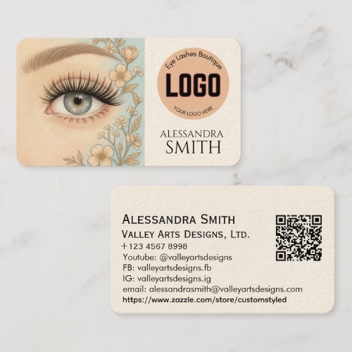 Modern Simple Professional Business Photo Square Calling Card