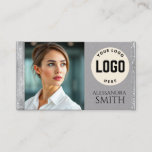 Modern Simple Professional Business Photo Square Calling Card