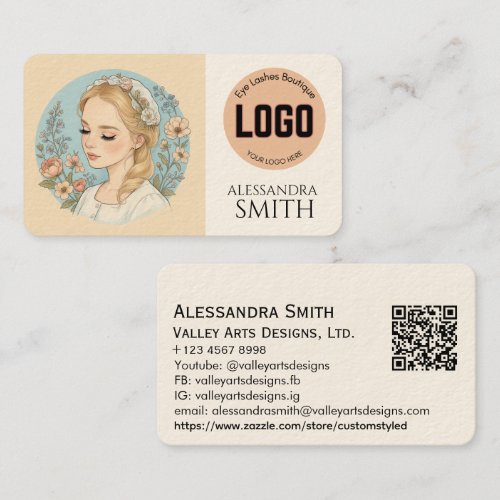 Modern Simple Professional Business Photo Square Calling Card