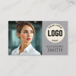 Modern Simple Professional Business Photo Square Calling Card