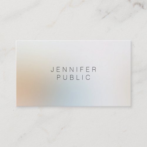 Modern Simple Professional Elegant Beauty Salon Business Card