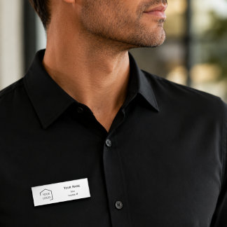 Modern Simple Professional Logo Magnetic Name Tag