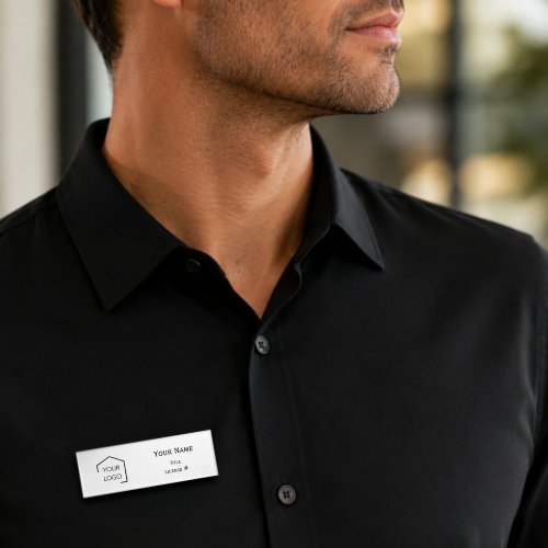 Modern Simple Professional Logo Magnetic Name Tag