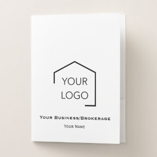 Modern Simple Professional Logo Pocket Folder