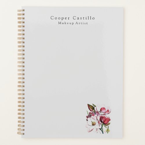 Modern Simple Professional Minimalist Magnolias Planner