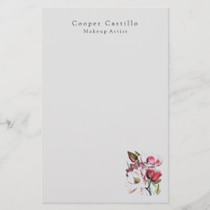 Modern Simple Professional Minimalist Magnolias Stationery