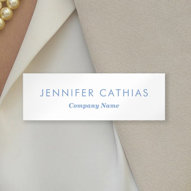 Modern Simple Professional Name Tag (Creator Uploaded)