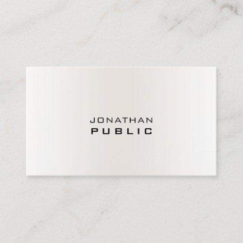 Modern Simple Professional Template Elegant Trendy Business Card