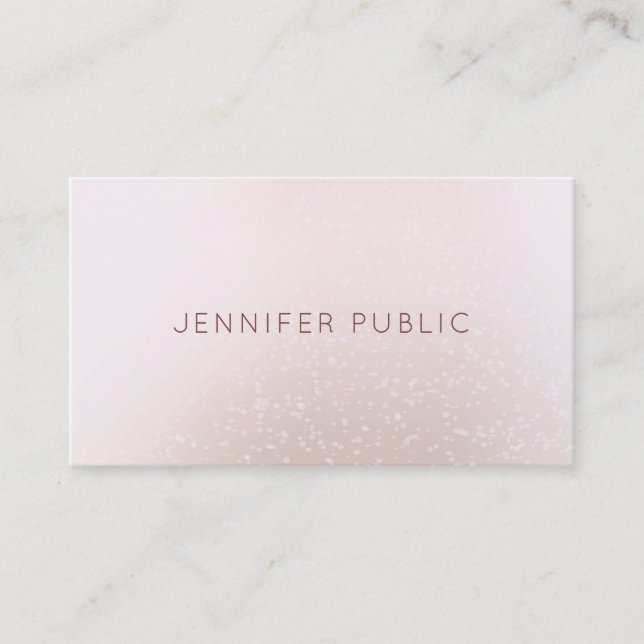 Modern Simple Professional Trendy Elegant Template Business Card (Front)