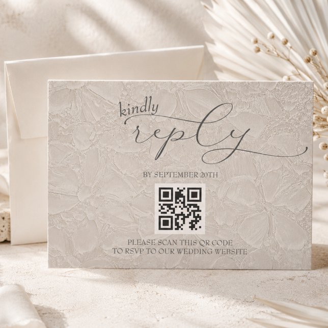 Modern Simple QR RSVP Card (Creator Uploaded)