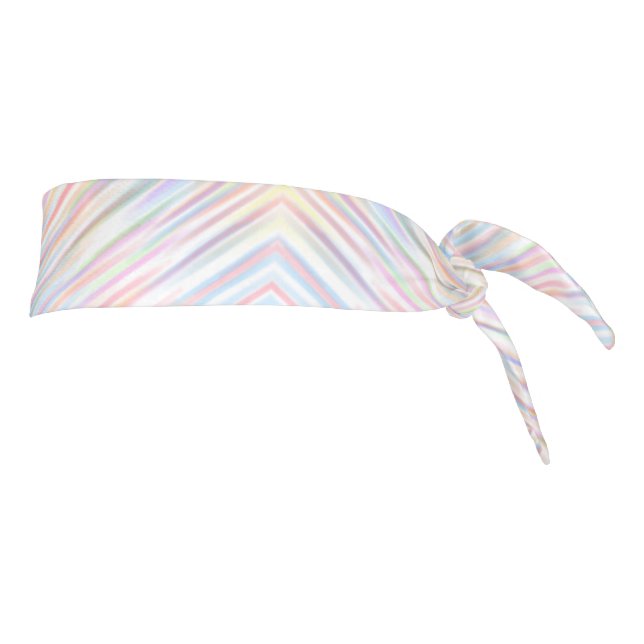 Modern Simple Rainbow line stripes Pattern  Tie Headband (Rotate 90)