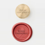Modern Simple Red Elegant Holiday Merry Christmas Wax Seal Stamp<br><div class="desc">Modern Simple Red Elegant Holiday Merry Christmas Wax Seal Stamp.</div>