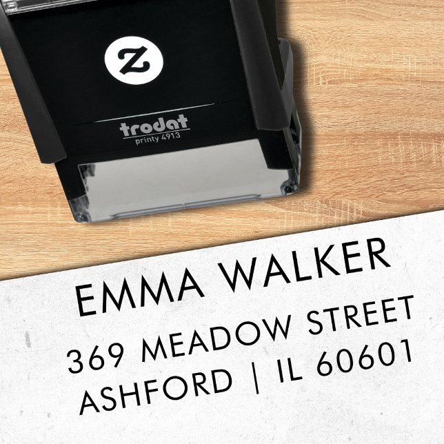Modern Simple Return Address Self-inking Stamp (Creator Uploaded)