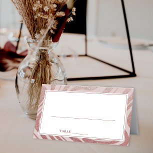 Modern Simple RoseGold Seating Table Place Card