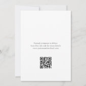 Modern Simple Save The Date Photo Card QR code (Back)