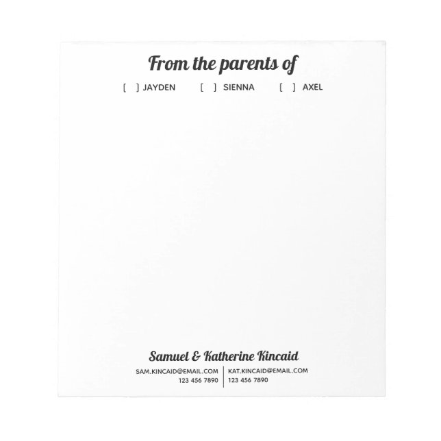 Modern Simple Script From The Parents Of  Notepad (Front)