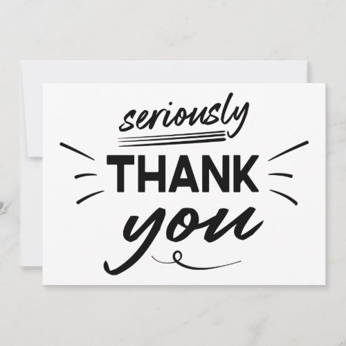 Modern Simple Script Graduation Thank You Card