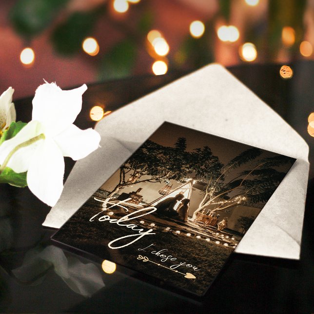 Modern-simple Script Minimalist Photo Holiday Card (Creator Uploaded)