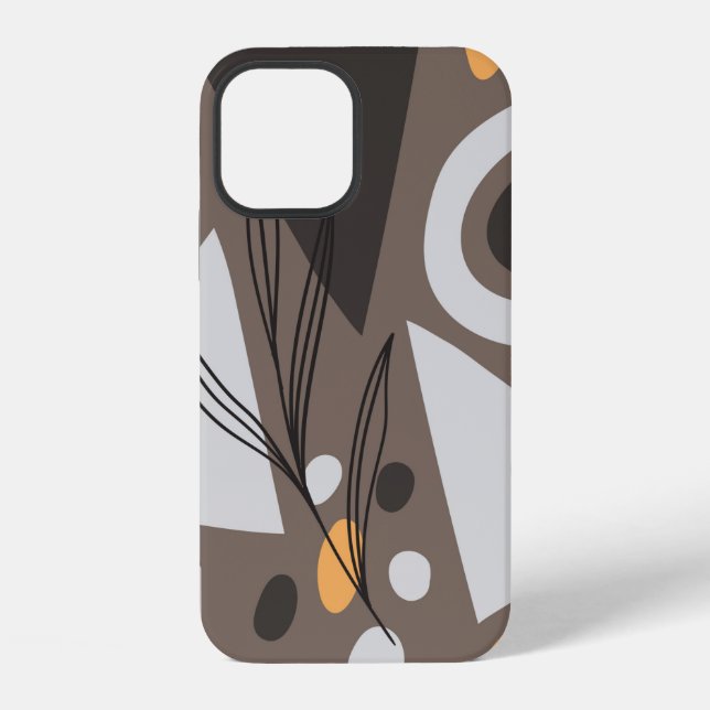 Modern simple shapes seamless pattern design. Scan Iphone Case (Back)