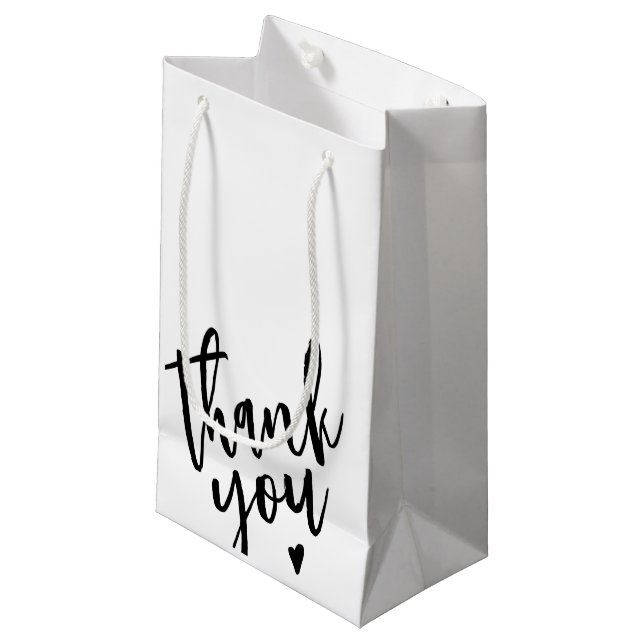 Modern Simple Small Business Thank You Gift Bag (Front Angled)
