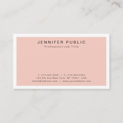 Modern Simple Sophisticated Plain Professional Business Card