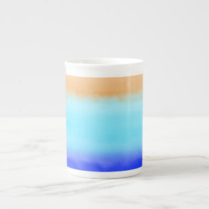 Modern simple sunset Rainbow colorful gradient  Bone China Mug