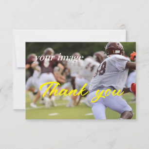 Modern Simple Teamwork Photo Thank You Card