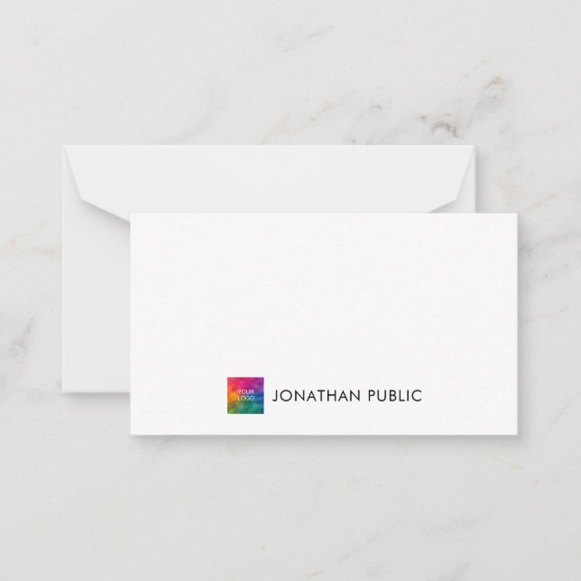 Modern Simple Template Add Text Logo Here (Front)