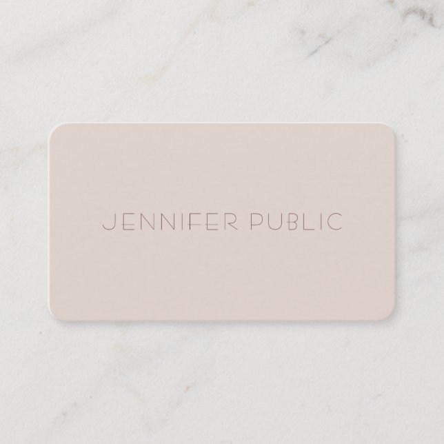 Modern Simple Template Elegant Color Professional Business Card (Front)