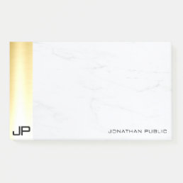 Modern Simple Template Elegant Gold And Marble Post-it Notes