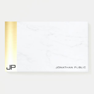Modern Simple Template Elegant Gold And Marble Post-it Notes