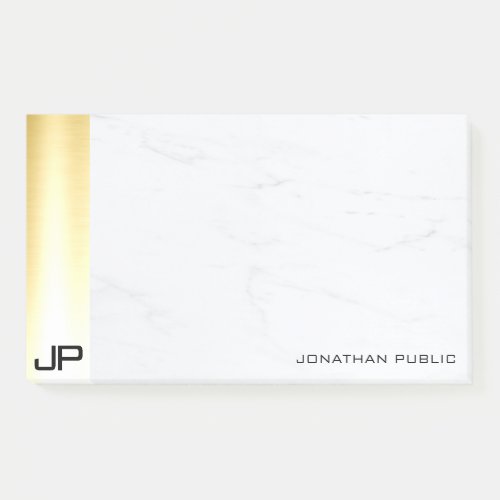 Modern Simple Template Elegant Gold And Marble Post_it Notes