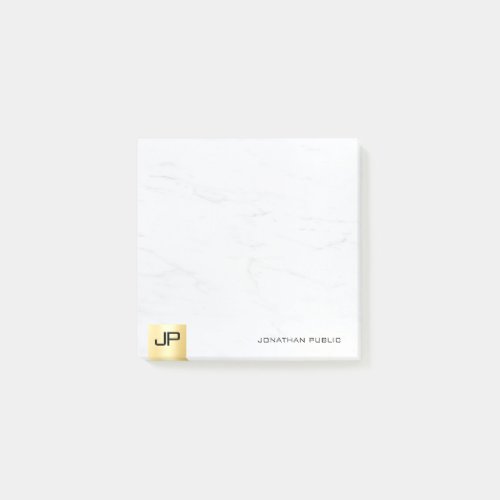 Modern Simple Template Elegant Gold And Marble Post_it Notes