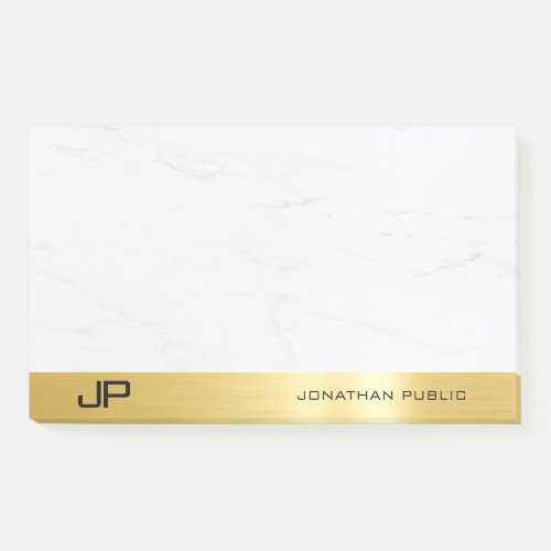 Modern Simple Template Elegant Gold And Marble Post_it Notes