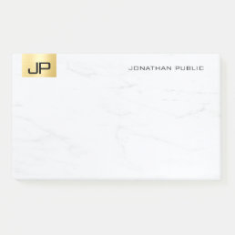 Modern Simple Template Gold And Marble Elegant Post-it Notes