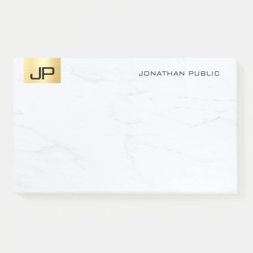 Modern Simple Template Gold And Marble Elegant Post_it Notes