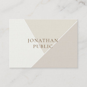 Modern Simple Template Minimalist Premium Linen Business Card