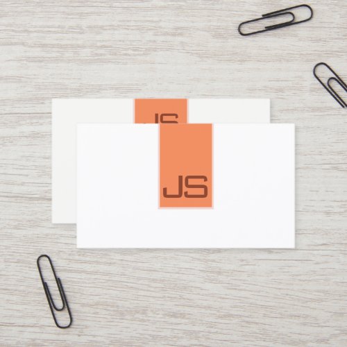 Modern Simple Template Monogram Elegant Business C Business Card