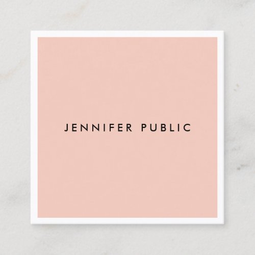 Modern Simple Template Professional Elegant Luxury Square Business Card