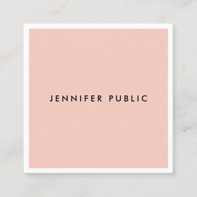 Modern Simple Template Professional Elegant Luxury Square Business Card (Front)