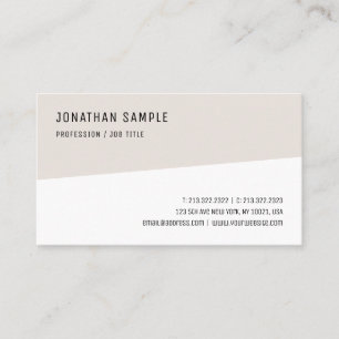 Modern Simple Template Professional Elegant Trendy Business Card