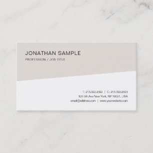 Modern Simple Template Professional Elegant Trendy Business Card